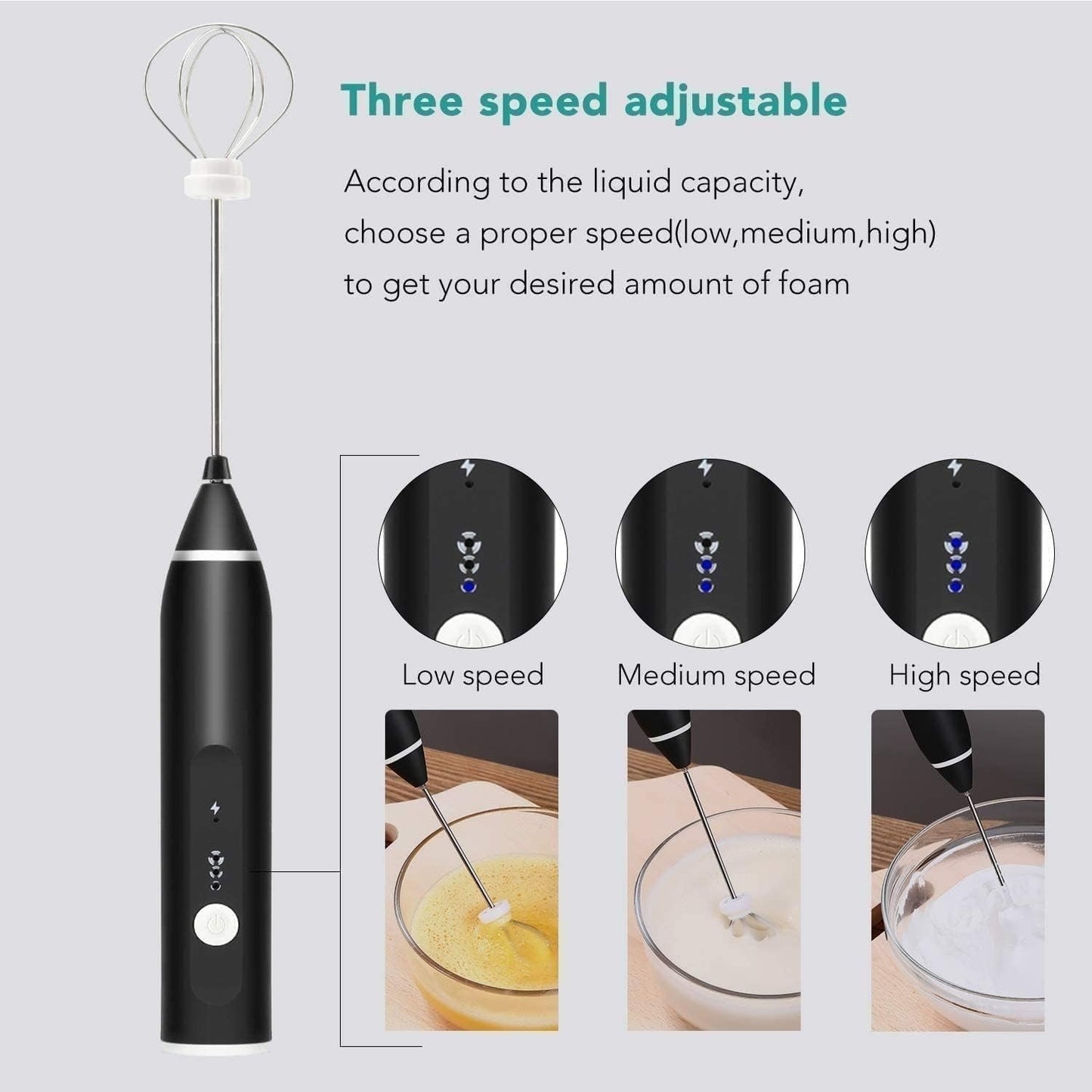 Portable Coffee Foam Maker | USB Rechargeable Milk Whisk for Cappuccino & Latte