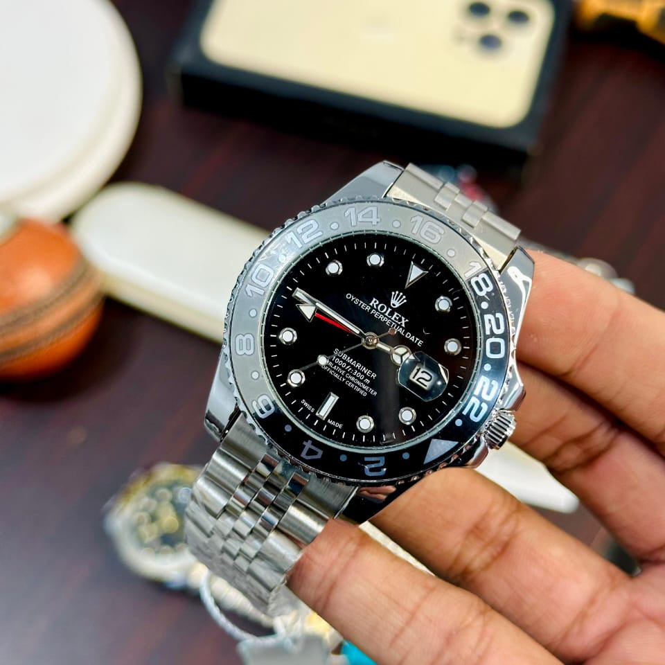 Luxury Stainless Steel Men’s Watch – Classic Analog Wrist Watch with Date Display Stylish Business & Casual Watch