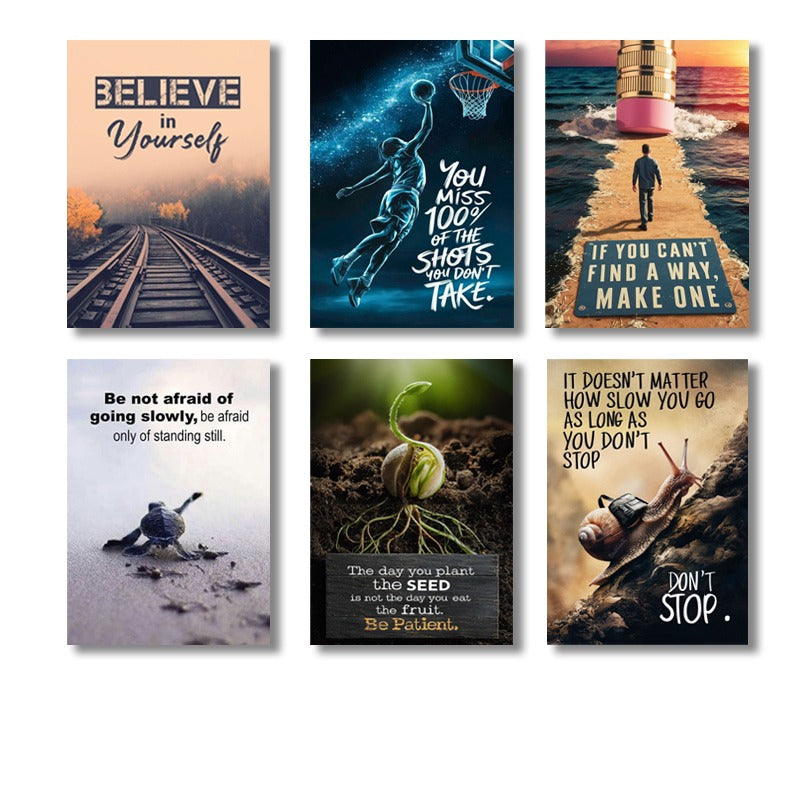Inspirational Wall Art Quotes for Home, Office, Study Room & Gym