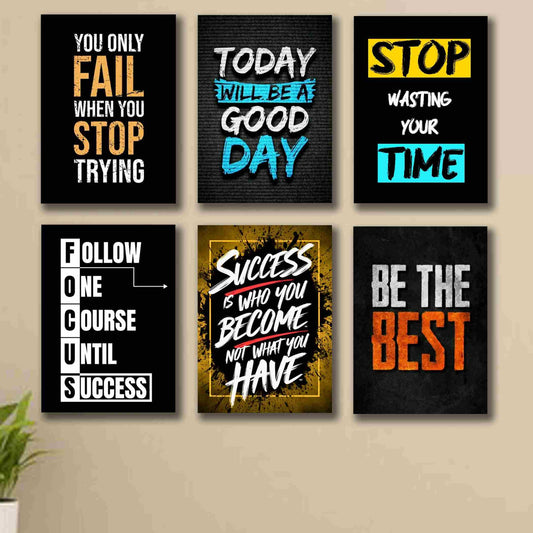 Inspirational Wall Art Quotes for Home, Office, Study Room & Gym