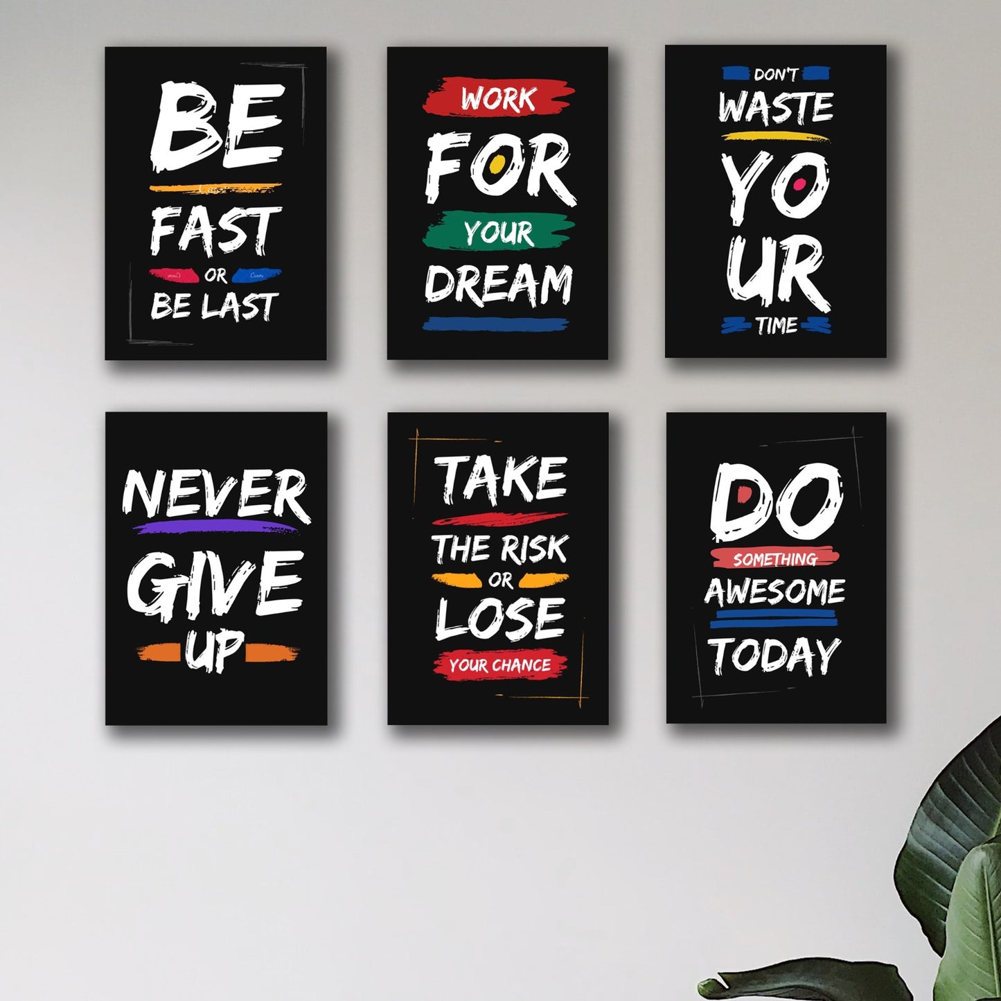Inspirational Wall Art Quotes for Home, Office, Study Room & Gym