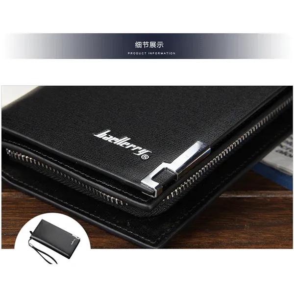 Men’s Long Zipper Wallet – Premium Leather Clutch Wallet for Men Card Holder & Cash Organizer