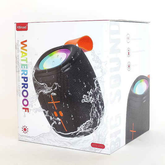 Waterproof Portable Bluetooth Speaker – Wireless Mini Bass Speaker with LED Light USB TF Card Outdoor Speaker
