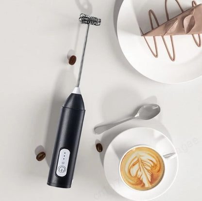 Portable Coffee Foam Maker | USB Rechargeable Milk Whisk for Cappuccino & Latte