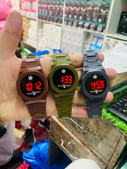 LED Digital Touch Watch for Men & Women – Stylish Waterproof Sports Wrist Watch with LED Display