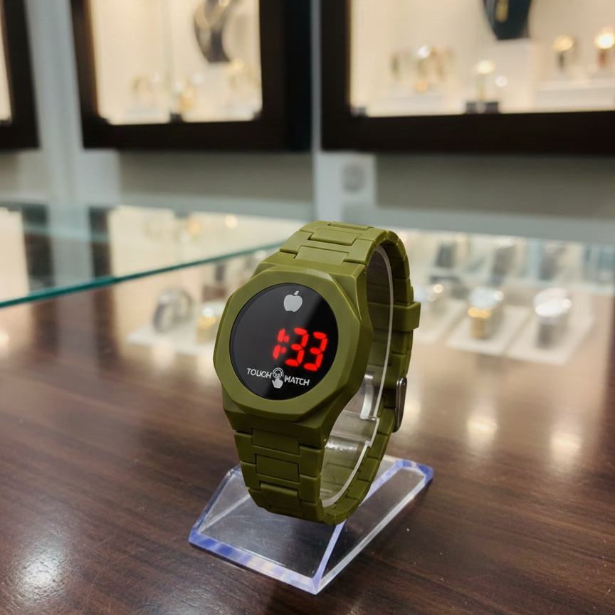 LED Digital Touch Watch for Men & Women – Stylish Waterproof Sports Wrist Watch with LED Display