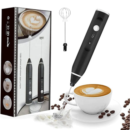 Portable Coffee Foam Maker | USB Rechargeable Milk Whisk for Cappuccino & Latte