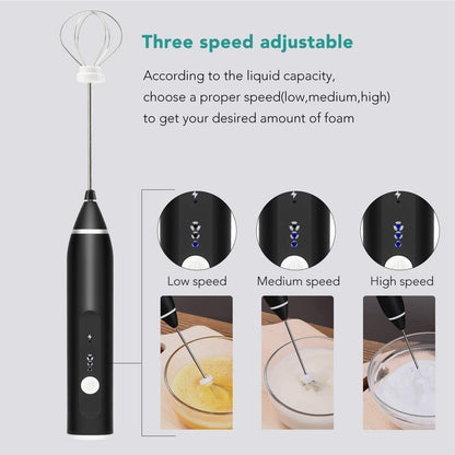 Portable Coffee Foam Maker | USB Rechargeable Milk Whisk for Cappuccino & Latte