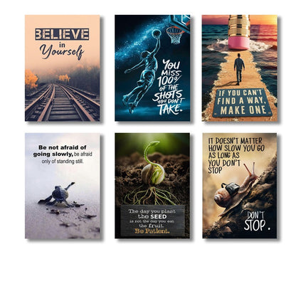 Inspirational Wall Art Quotes for Home, Office, Study Room & Gym