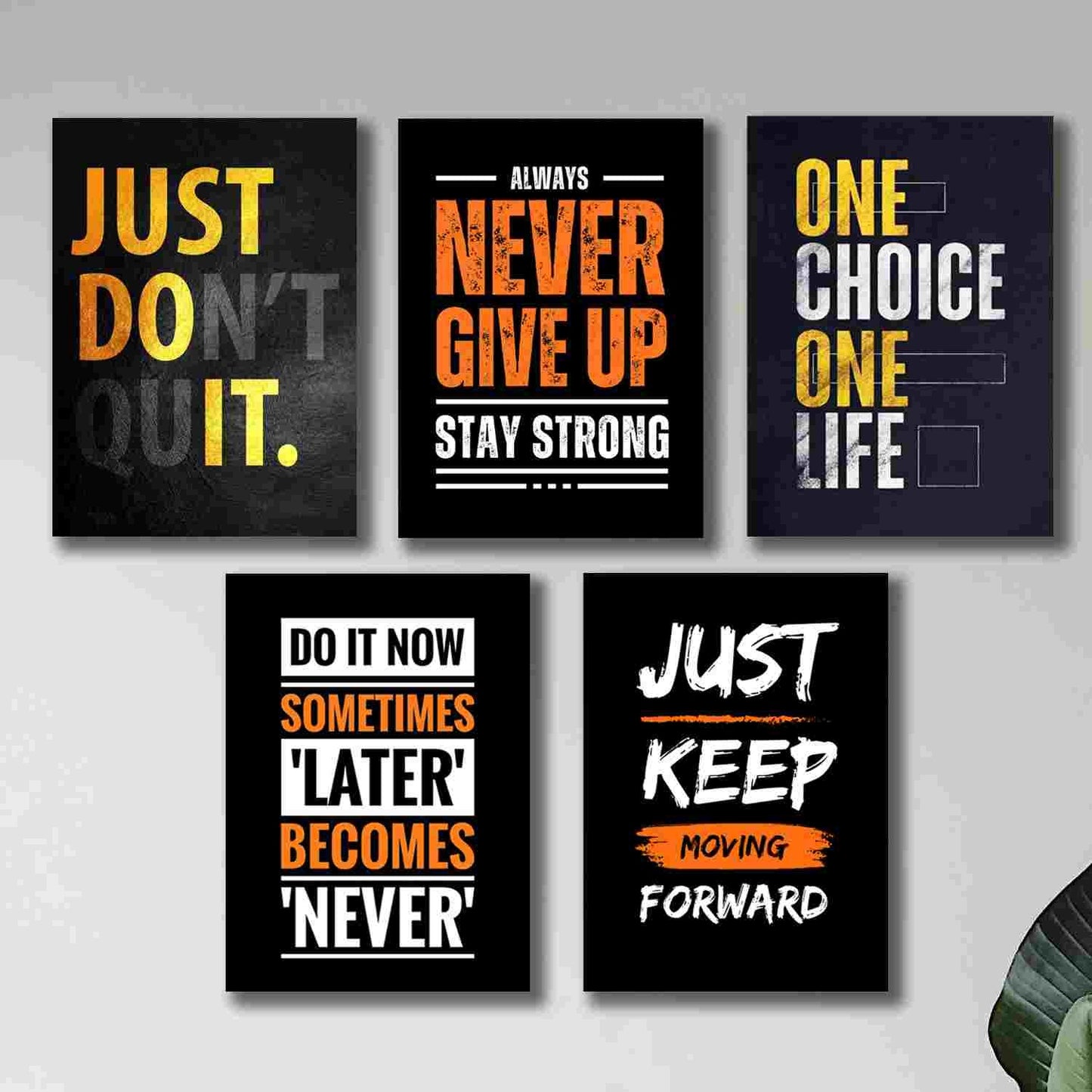 Inspirational Wall Art Quotes for Home, Office, Study Room & Gym