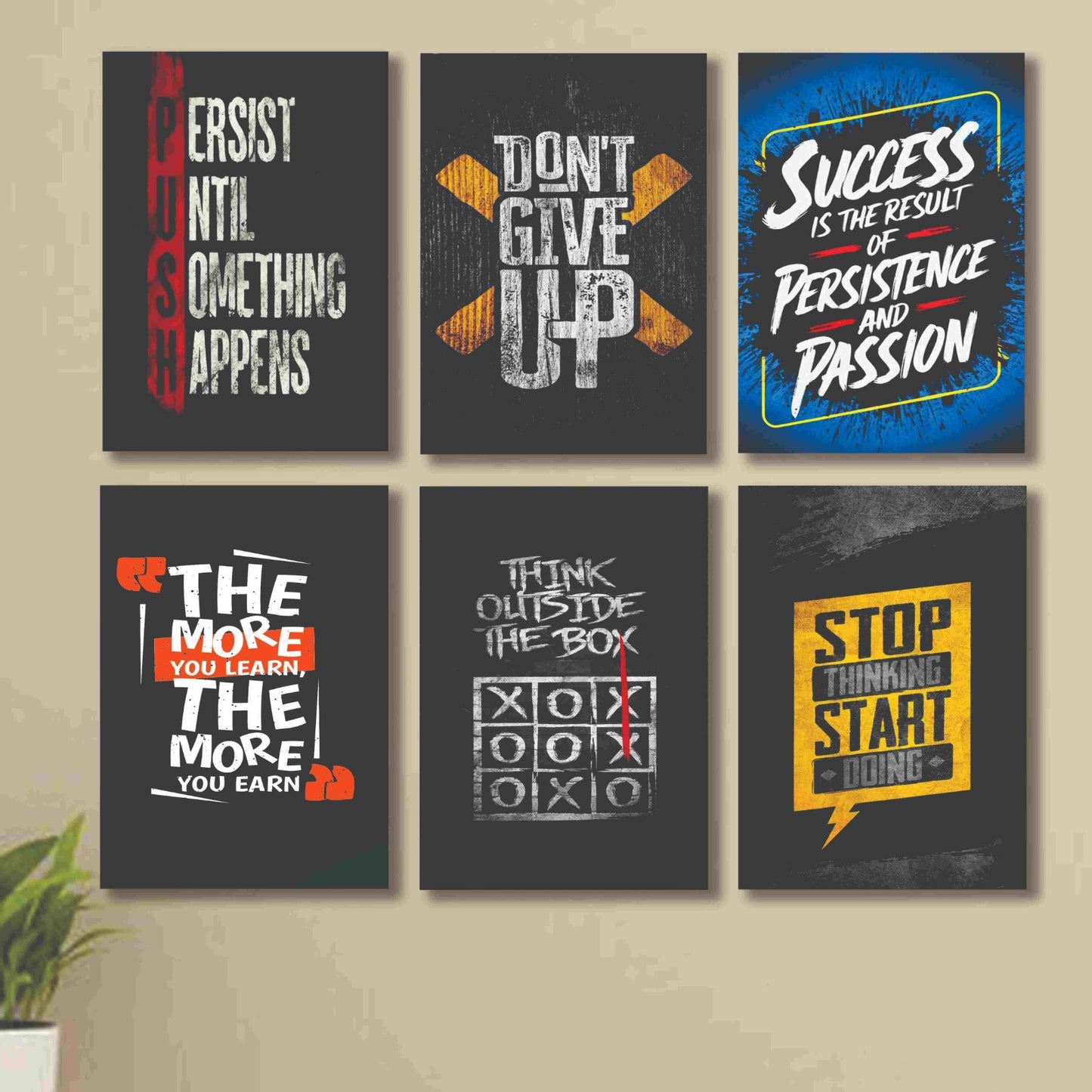 Inspirational Wall Art Quotes for Home, Office, Study Room & Gym