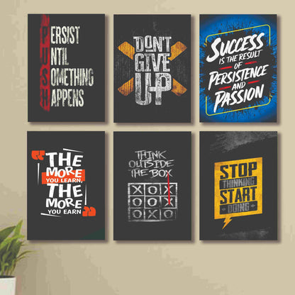 Inspirational Wall Art Quotes for Home, Office, Study Room & Gym