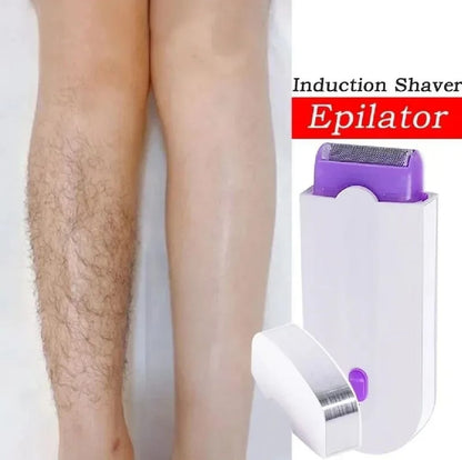 2 in 1 Portable Electric Hair Remover for Women – Painless Body & Facial Hair Removal Shaver | Mini Lady Shaver