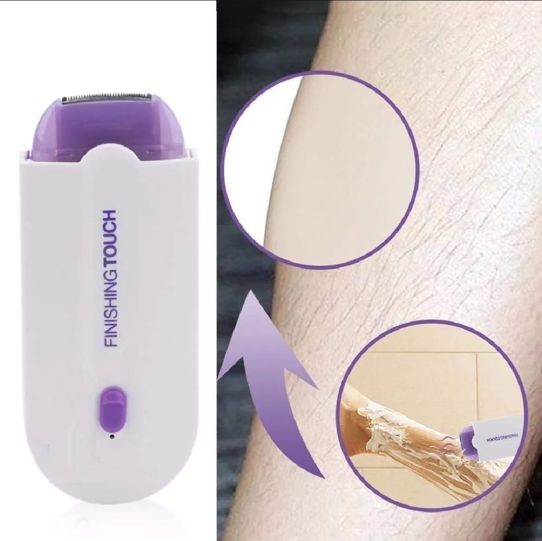 2 in 1 Portable Electric Hair Remover for Women – Painless Body & Facial Hair Removal Shaver | Mini Lady Shaver