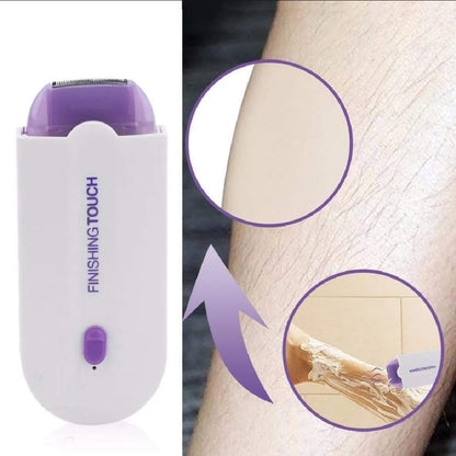 2 in 1 Portable Electric Hair Remover for Women – Painless Body & Facial Hair Removal Shaver | Mini Lady Shaver