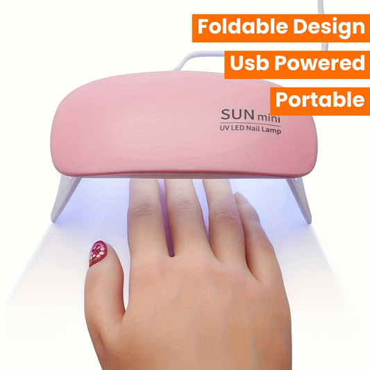 SUN Mini UV LED Nail Lamp – Portable Nail Dryer for Gel Polish, Fast Curing Nail Art Machine