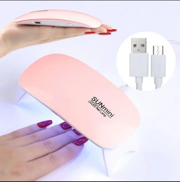 SUN Mini UV LED Nail Lamp – Portable Nail Dryer for Gel Polish, Fast Curing Nail Art Machine