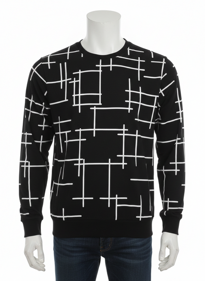 Men’s Printed Long Sleeve T-Shirt – Stylish Casual Sweatshirt for Men