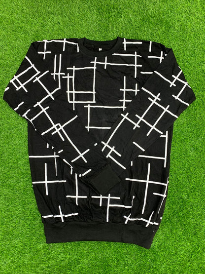 Men’s Printed Long Sleeve T-Shirt – Stylish Casual Sweatshirt for Men