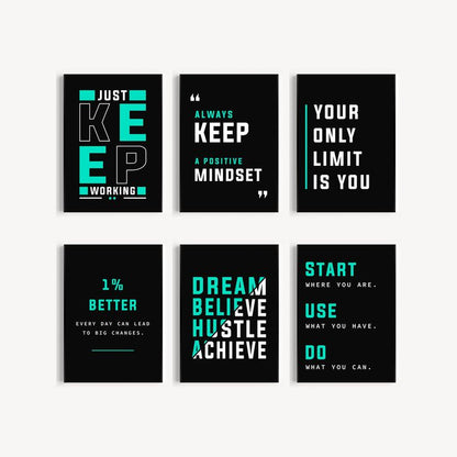Inspirational Wall Art Quotes for Home, Office, Study Room & Gym