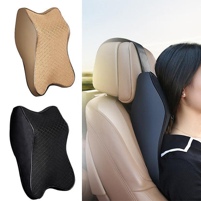 Car Headrest Neck Rest Pillow – Memory Foam Car Seat Head Support Cushion for Driving Comfort & Neck Pain Relief