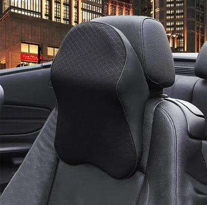 Car Headrest Neck Rest Pillow – Memory Foam Car Seat Head Support Cushion for Driving Comfort & Neck Pain Relief