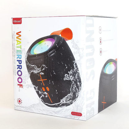 Waterproof Portable Bluetooth Speaker – Wireless Mini Bass Speaker with LED Light USB TF Card Outdoor Speaker