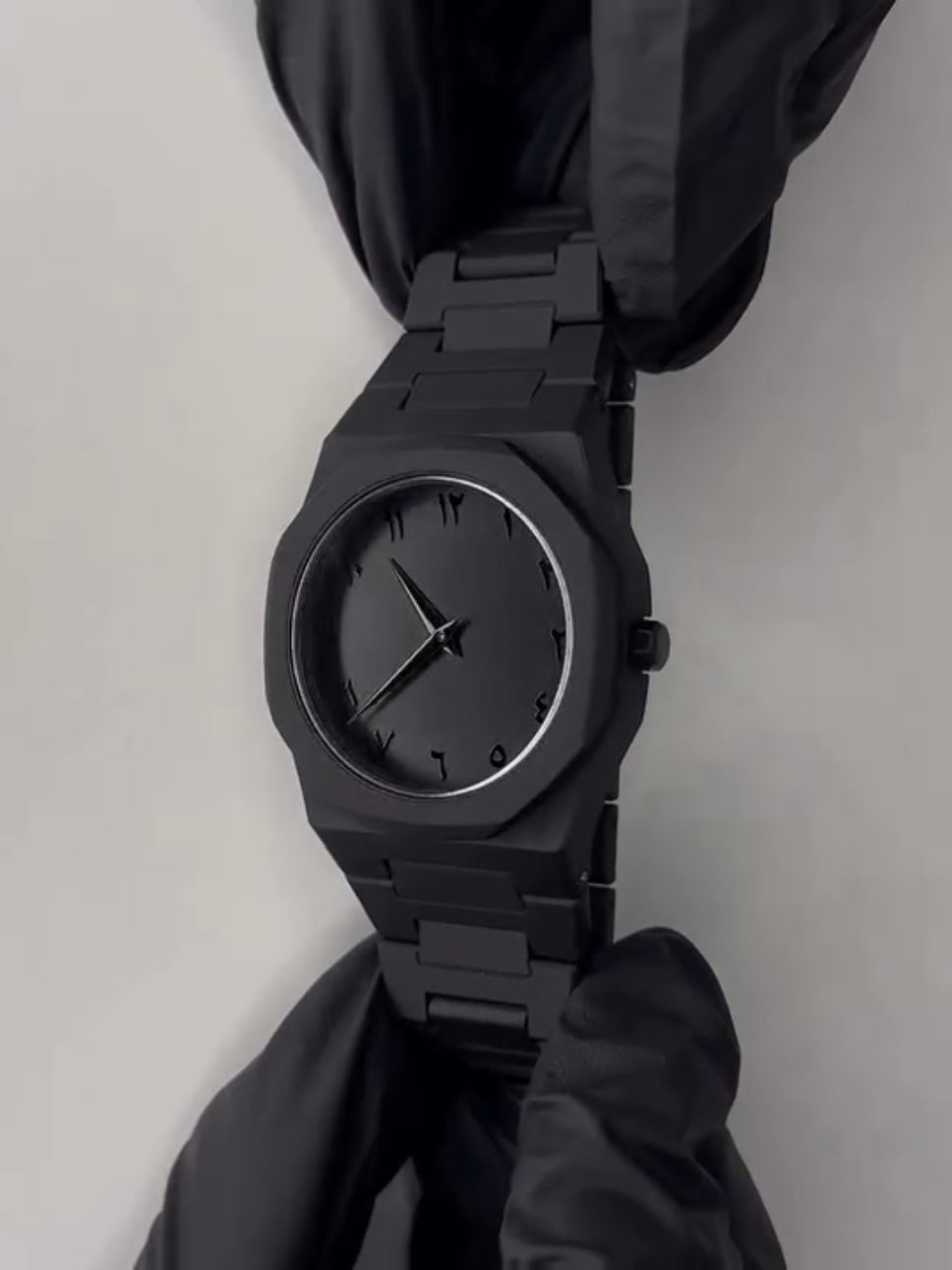 Men’s All Black Wrist Watch – Minimalist Analog Quartz Watch for Men Stylish Casual & Formal Watch
