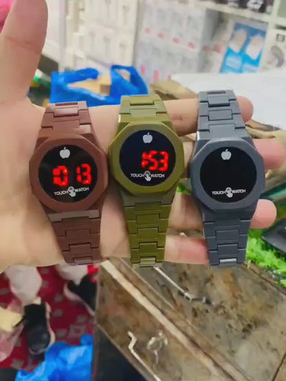 LED Digital Touch Watch for Men & Women – Stylish Waterproof Sports Wrist Watch with LED Display